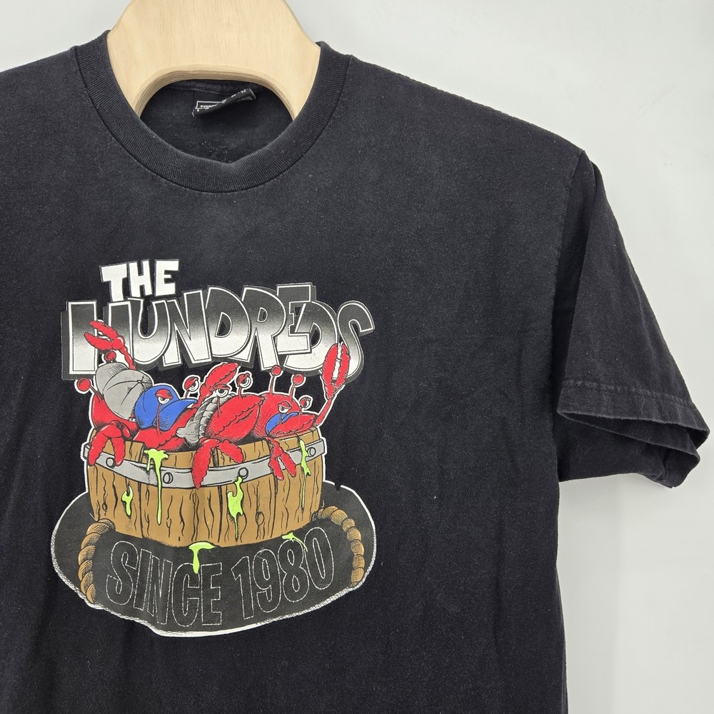 The Hundreds T Shirt Mens XL Crabs In A Bucket Black Retro Streetwear Skater Y2K